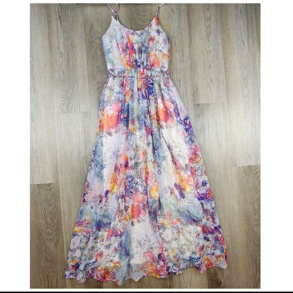 Charlie Jade 100% Silk Maxi Dress size XS - Picture 2 of 7